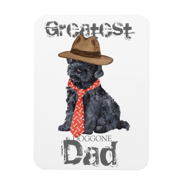 Kerry Blue Vater Magnet (Vertikal)