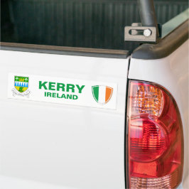 Kerry Ireland Wappen und Irish Flag Autoaufkleber