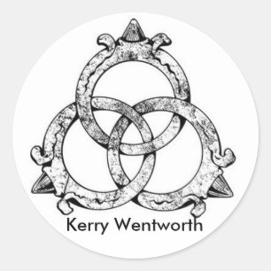 Kerry Wentworth Trinity Logo-Sticker Runder Aufkleber