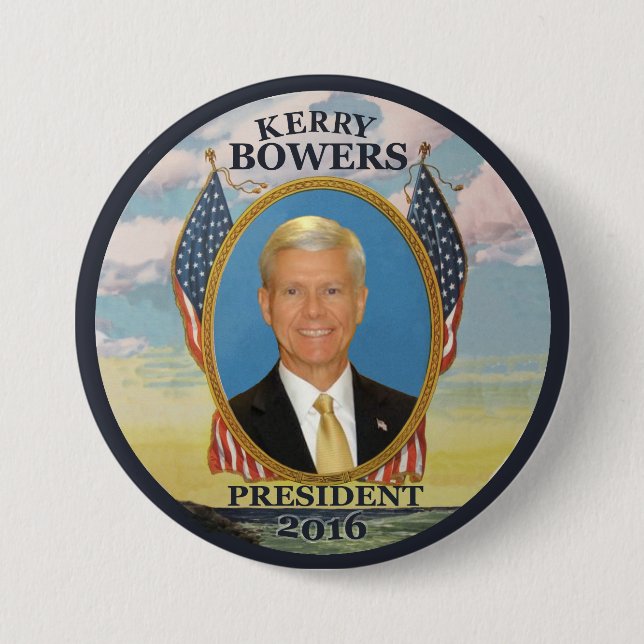 KerryBowers für Präsidenten 2016 Button (Vorderseite)