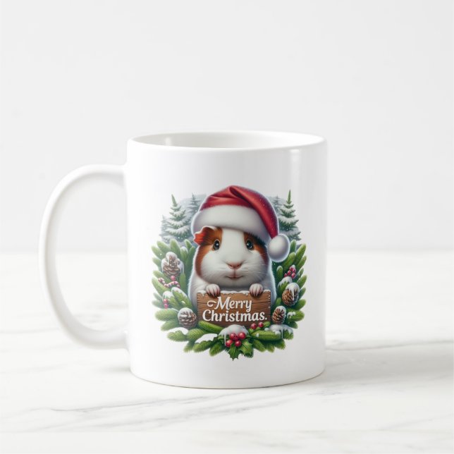 Kerst Cavia Kaffeetasse (Links)