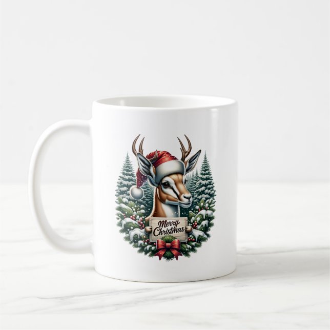 Kerst Gazelle Kaffeetasse (Links)