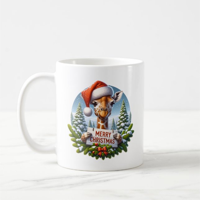 Kerst Giraf Kaffeetasse (Links)