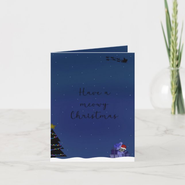 Kerstkaart ‘cats’ karte (Vorderseite)