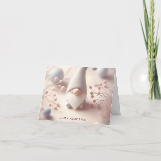 Kerstkaart kabouter feiertagskarte (Vorderseite)