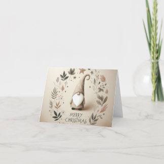 Kerstkaart kabouter feiertagskarte