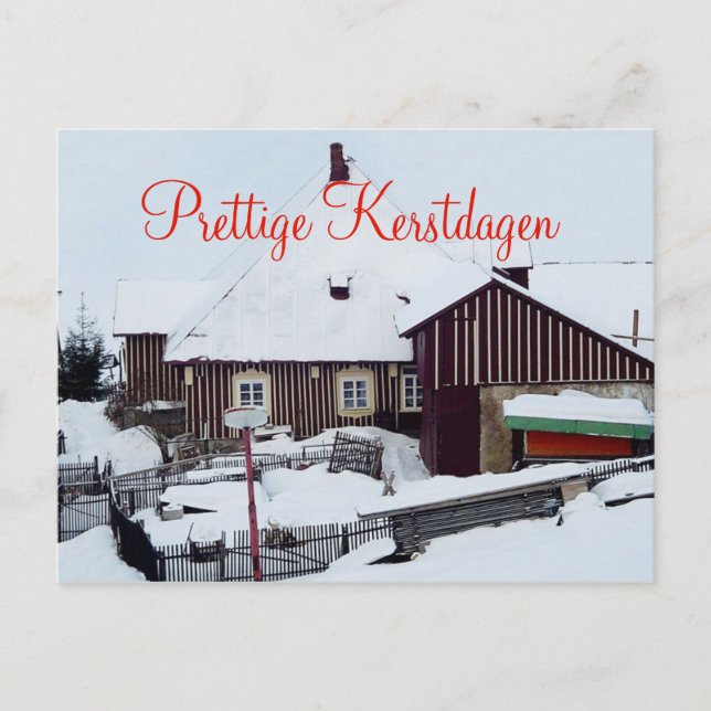 Kerstkaart Prettige Kerstdagen Postkarte (Vorderseite)