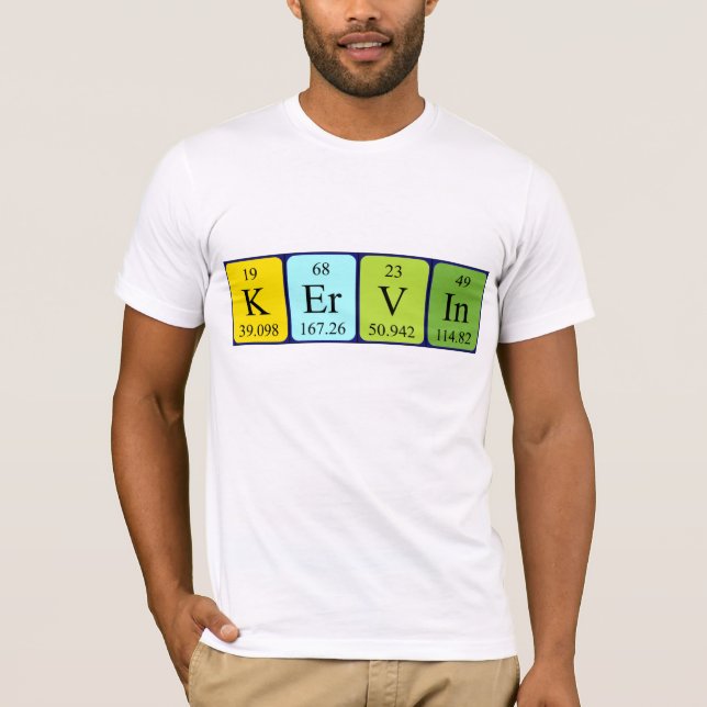 Kervin periodic table name shirt (Vorderseite)