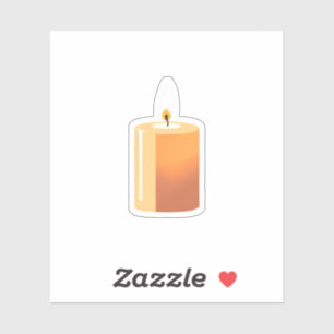 Kerze Aufkleber