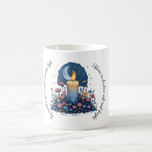 Kerze & Blumen unter dem Mond - Himmels Kunst Kaffeetasse