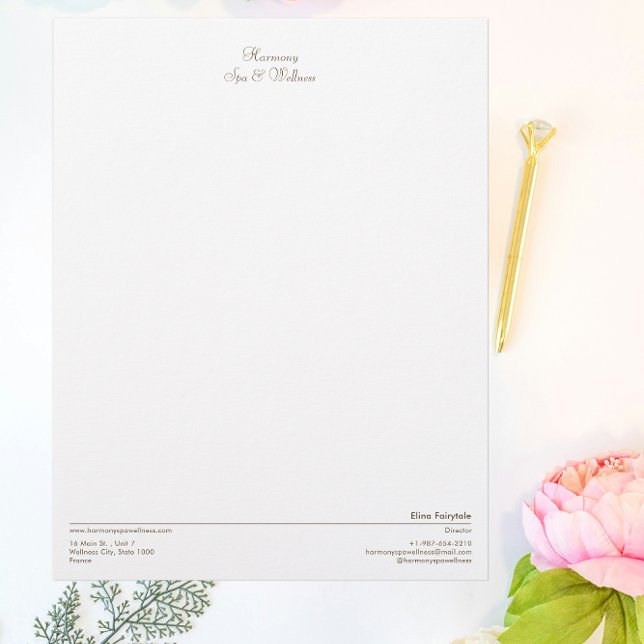 Kerze, Brush, Wellness-Center & Wellness Letterhea Briefbogen (Von Creator hochgeladen)