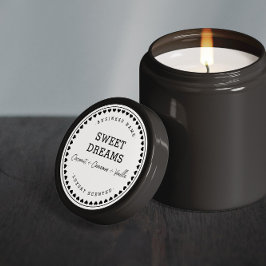 Kerze | Jam | Designkleber für Honey-Produkte Runder Aufkleber