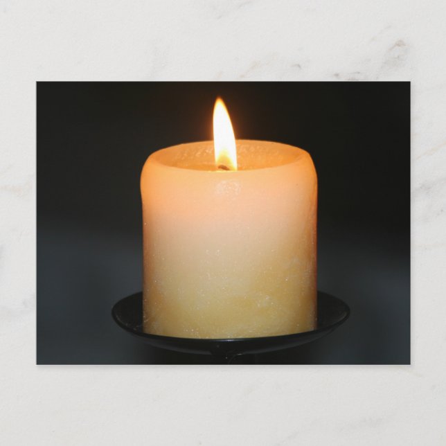 Kerze Postkarte (Vorderseite)