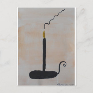 Kerze Postkarte