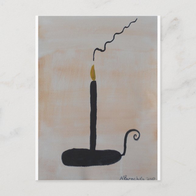 Kerze Postkarte (Vorderseite)