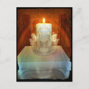 Kerze Postkarte