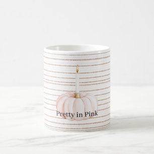 Kerze Pretty in Pink Kaffeetasse
