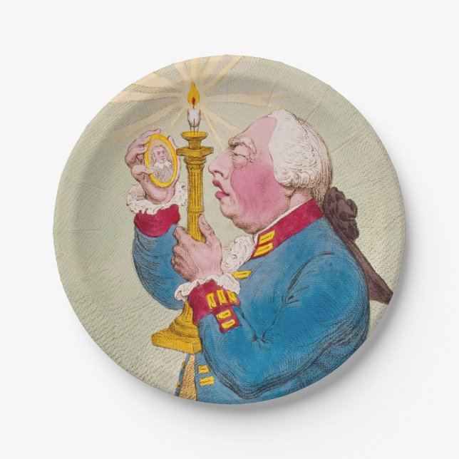 Kerze - Rundpapier-Teller Pappteller (Vorderseite)