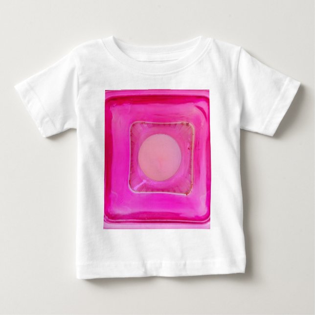 Kerze, süß rosa Liebe Kerzenlicht Baby T-shirt (Vorderseite)