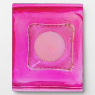 Kerze, süß rosa Liebe Kerzenlicht Fotoplatte