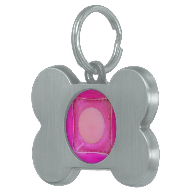 Kerze, süß rosa Liebe Kerzenlicht Tiermarke (Vorderseite rechts)