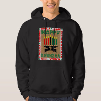 Kerzen 7 Prinzipien von Kwanzaa Hoodie