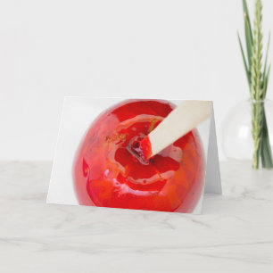 Kerzen-Apfelkarten Karte