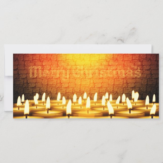 Kerzen brennen - Frohe Weihnachten (Vorderseite)