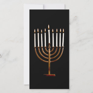 Kerzen Chanukkas Chanukah Hanukah Hannukah Menorah Feiertagskarte