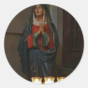 Kerzen der Hoffnung [Weihnachten] Runder Aufkleber