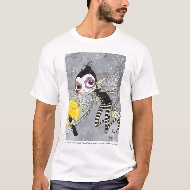 "Kerzen-" Feen-Kleid T-Shirt (Vorderseite)