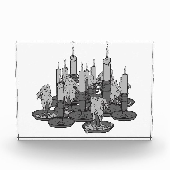 Kerzen Fotoblock (Vorderseite)