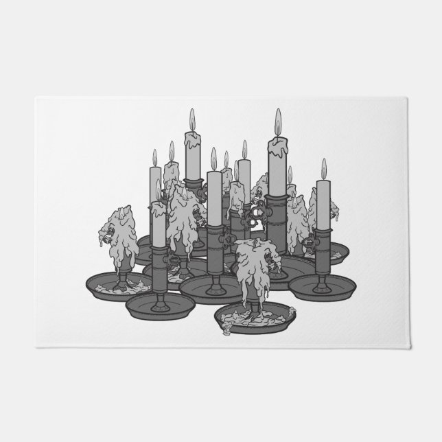 Kerzen Fußmatte (Vorderseite)