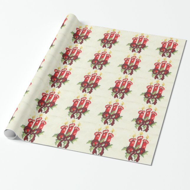 Kerzen Geschenkpapier (Ungerollt)