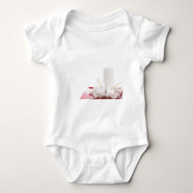 Kerzen & Herz Baby Strampler (Vorderseite)