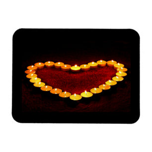 Kerzen, herzförmig magnet