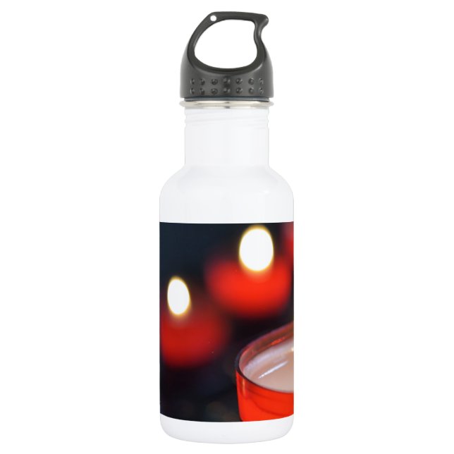 Kerzen in der Kirche Edelstahlflasche (Vorderseite)