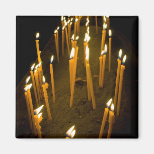 Kerzen in einer Kirche angezündet, Armenien Magnet
