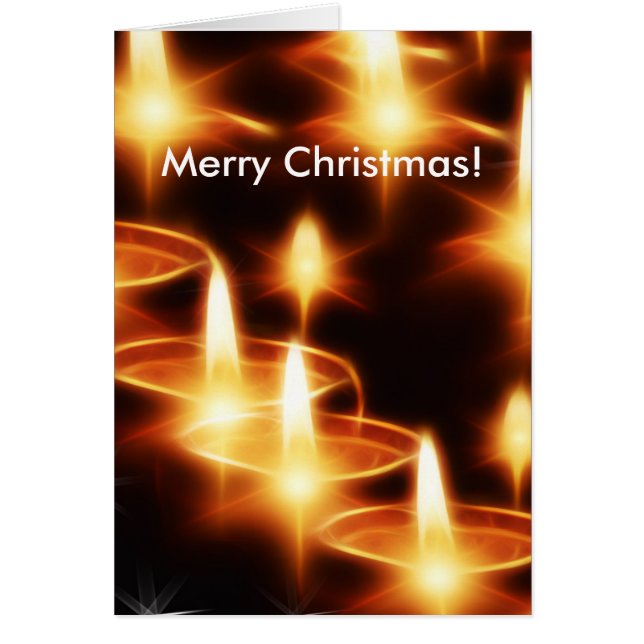 Kerzen Lichter Abend Dunkle Nacht Frohe Weihnachte (Vorne)