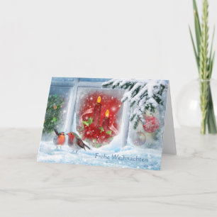 Kerzen, Poinsettien, Röhren und Weihnachten