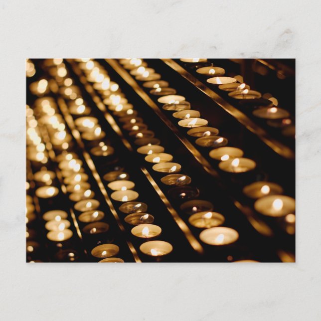 Kerzen Postkarte (Vorderseite)