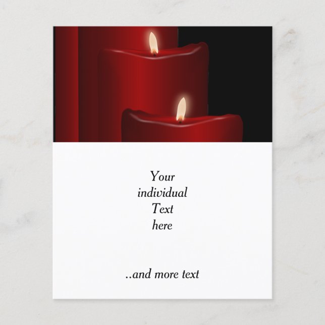 Kerzen, rot flyer (Vorne)