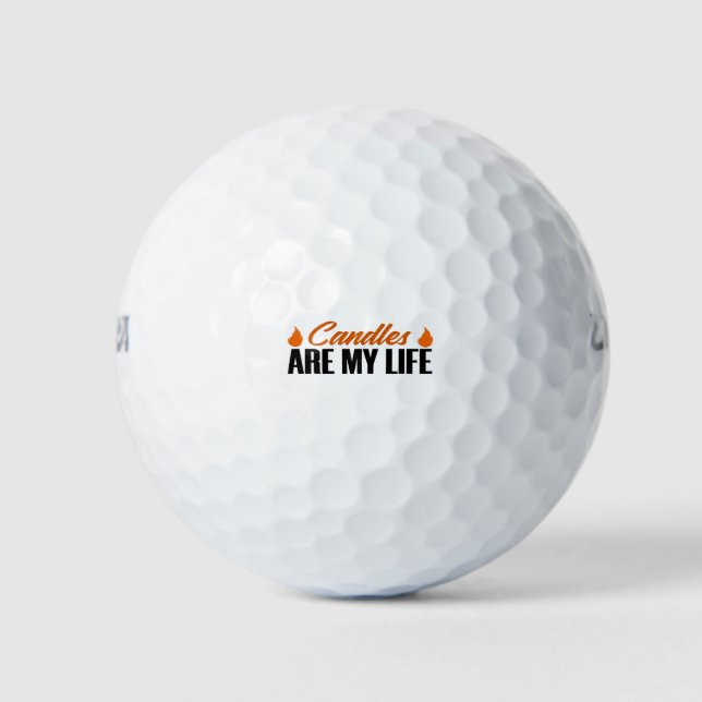 Kerzen sind Life Hobby Fire Lit Candle Making Golfball (Vorderseite)
