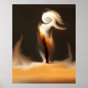 Kerzen-Tänzer Poster