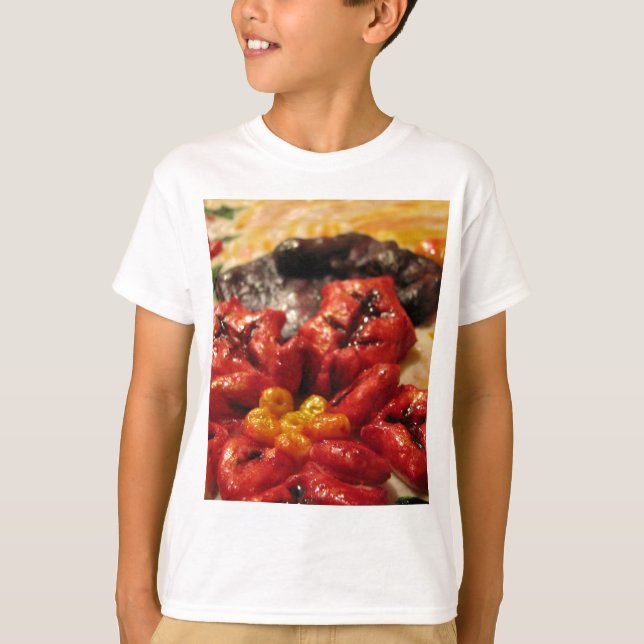 Kerzen-Torte T-Shirt (Vorderseite)