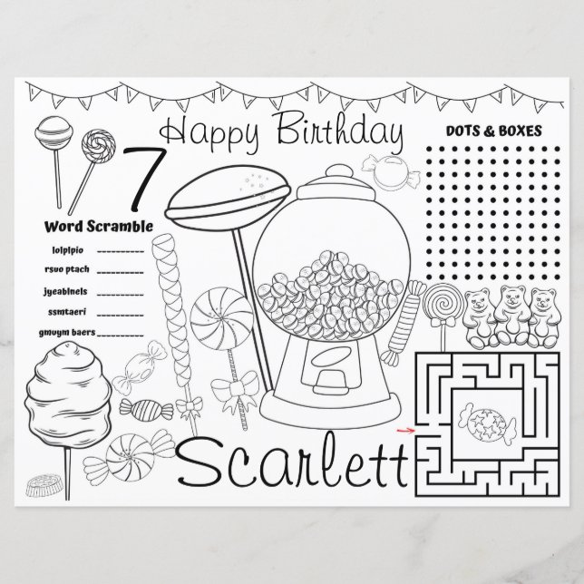 Kerzen und Tischsets (Vorderseite)