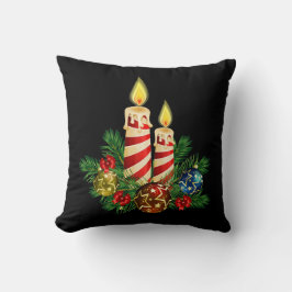 Kerzen zu Weihnachten Kissen