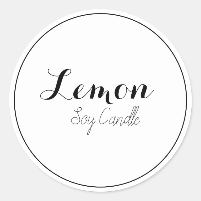 Kerzenbezeichnungen Runder Aufkleber (Vorderseite)