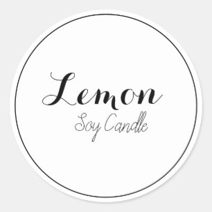 Kerzenbezeichnungen Runder Aufkleber