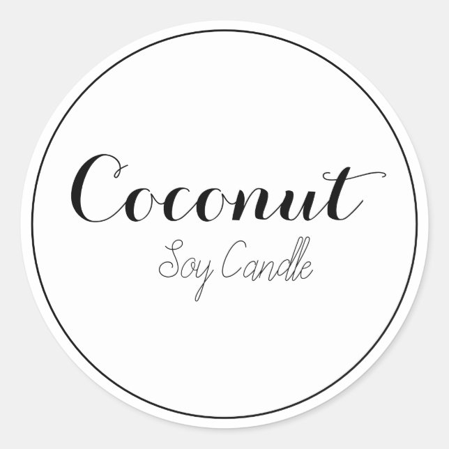 Kerzenbezeichnungen Runder Aufkleber (Vorderseite)